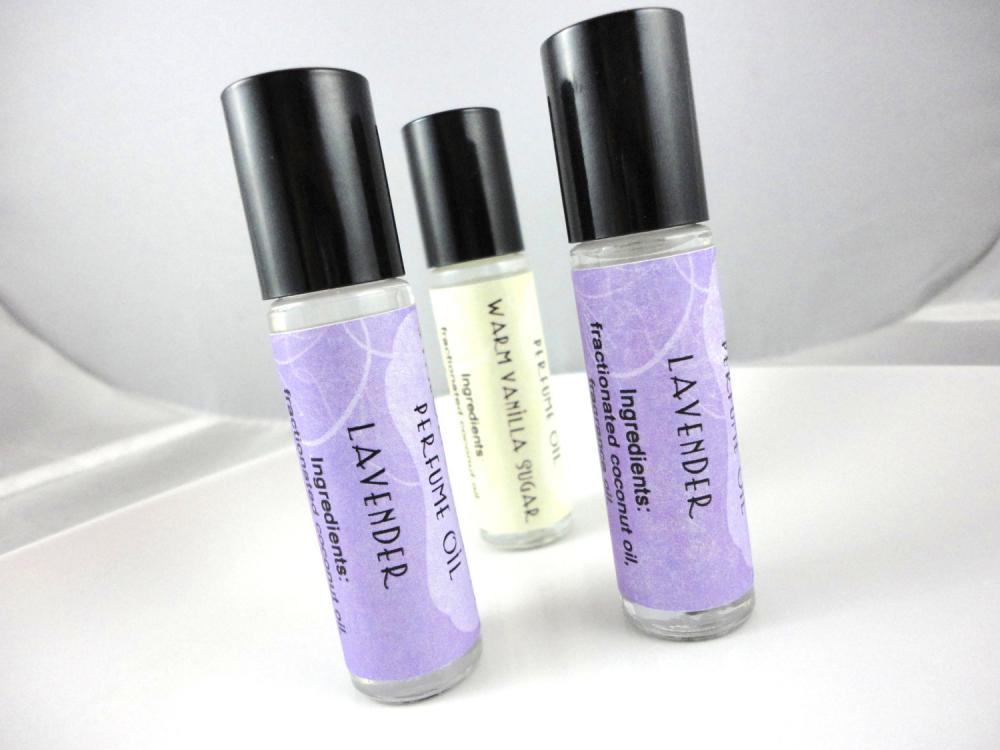 Lavender Perfume Oil - Fresh, Floral - Roll On Perfume